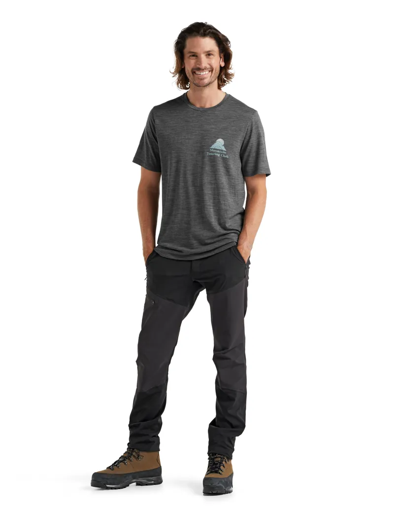 Icebreaker Men's Tech Lite II T-Shirt Mountain Touring Club Gritstone-3