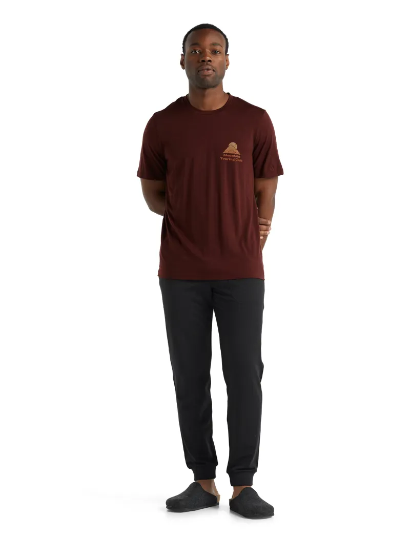 Icebreaker Men's Tech Lite II T-Shirt Mountain Touring Club Espresso-2