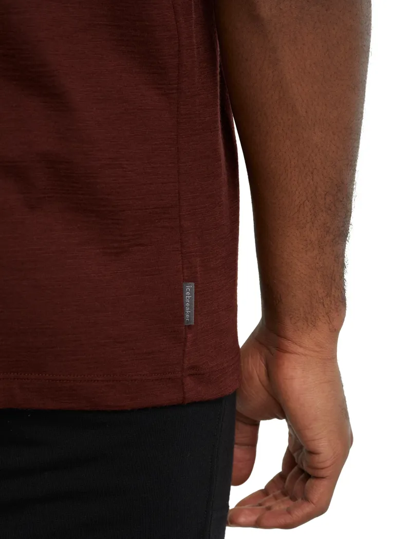 Icebreaker Men's Tech Lite II T-Shirt Mountain Touring Club Espresso-5