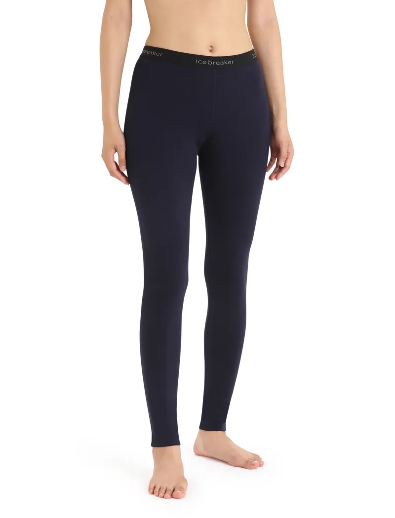 Icebreaker Womens 200 Oasis Leggings Midnight Navy-1