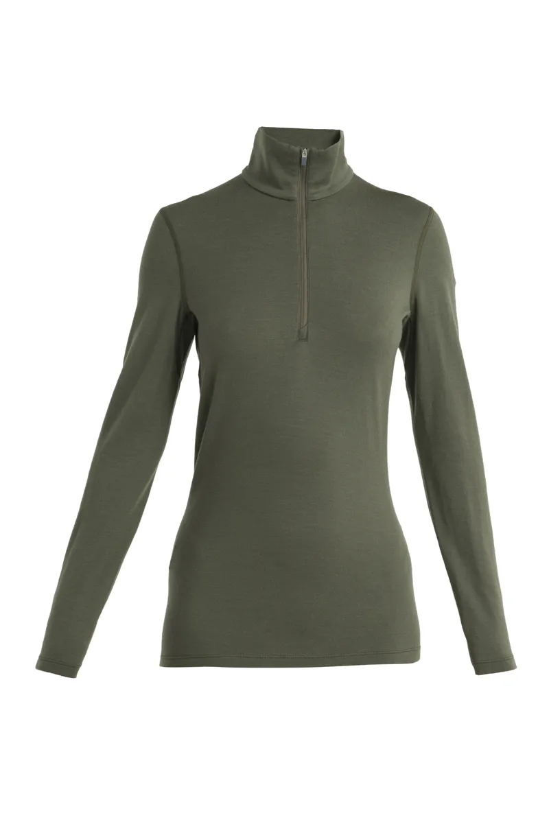 Icebreaker Women's 260 Tech LS Half Zip Loden
