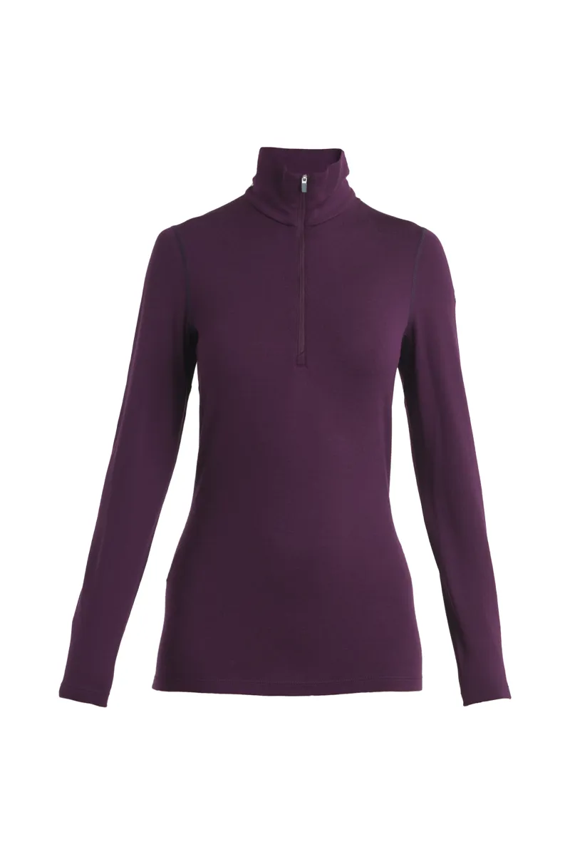 Icebreaker Womens 260 Tech LS Half Zip Nightshade