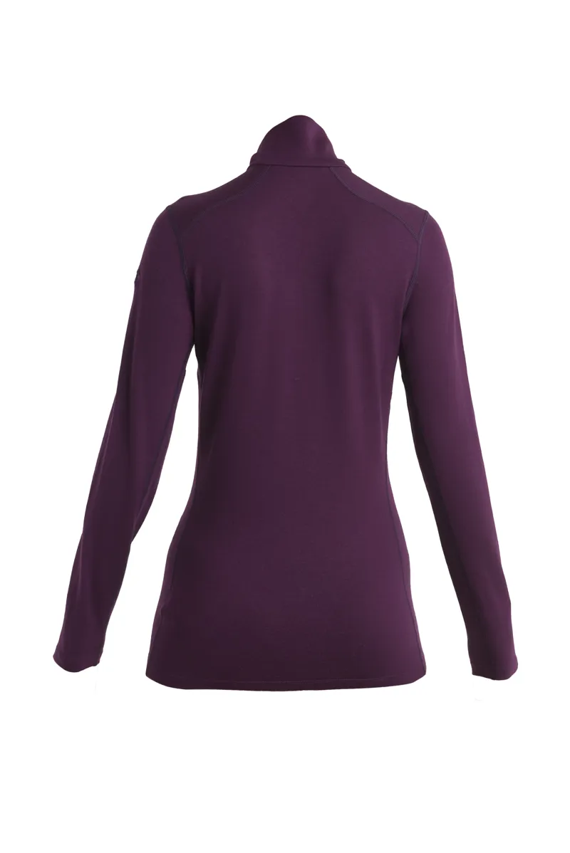 Icebreaker Womens 260 Tech LS Half Zip Nightshade-1