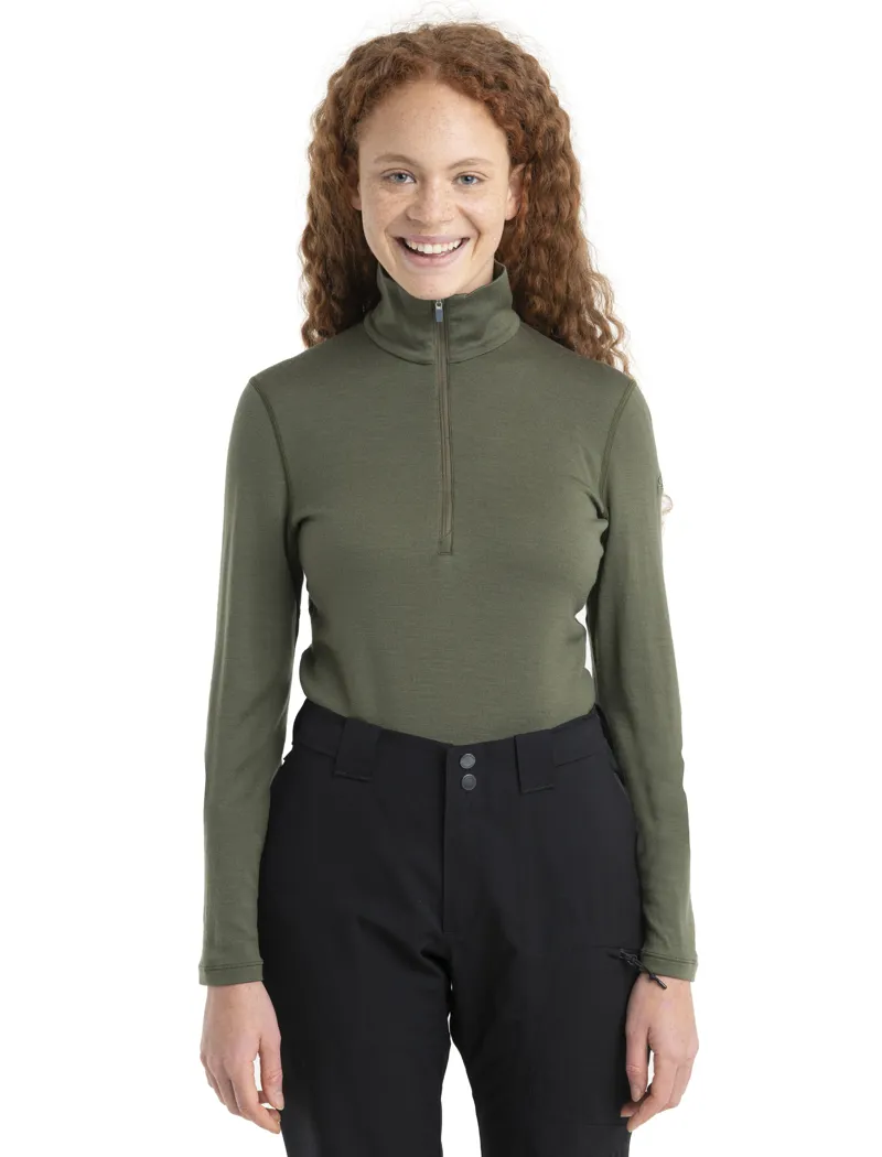 Icebreaker Women's 260 Tech LS Half Zip Loden-4