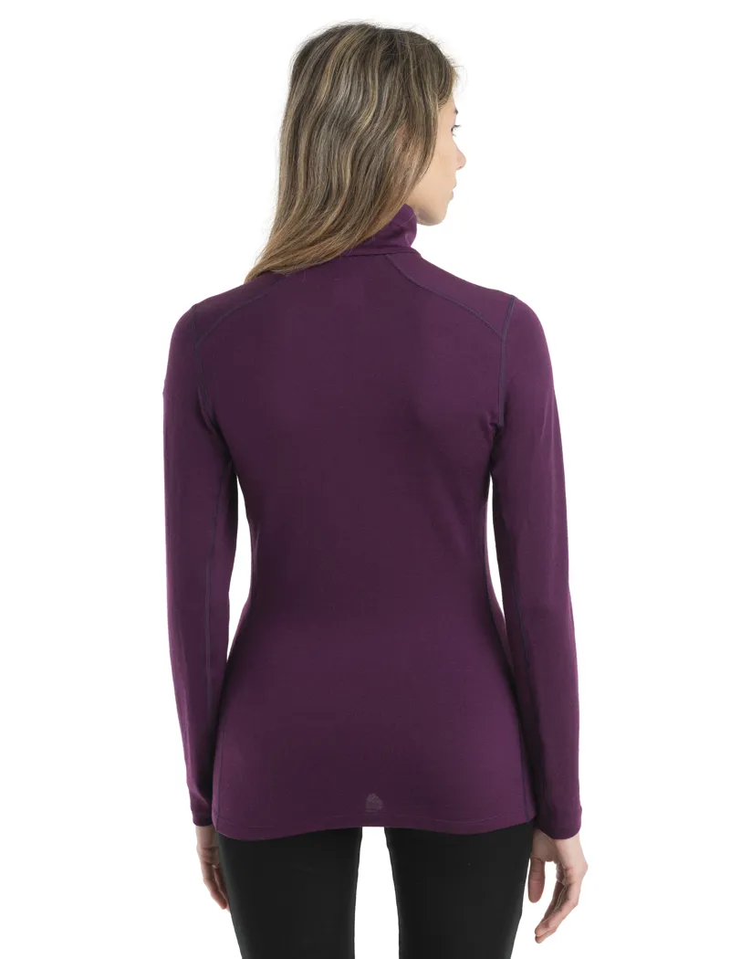 Icebreaker Womens 260 Tech LS Half Zip Nightshade-3