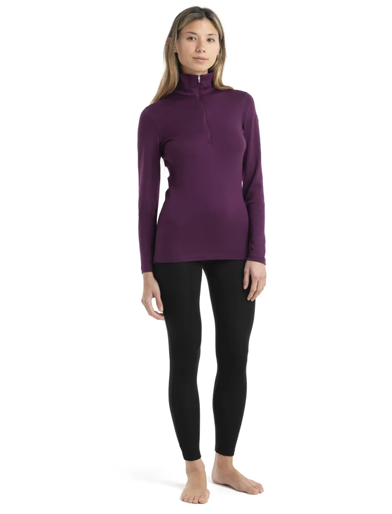 Icebreaker Womens 260 Tech LS Half Zip Nightshade-6