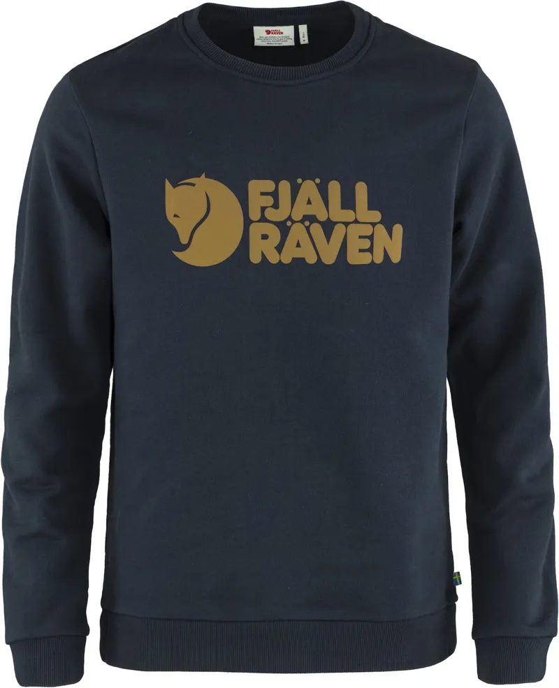 Fjallraven Mens Logo Sweater Dark Navy