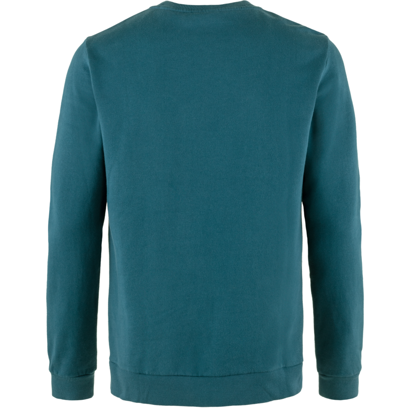 Fjallraven Mens Fjallraven Logo Sweater Deep Sea-1