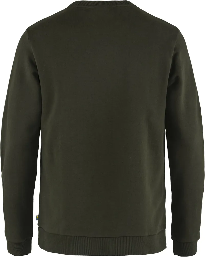 Fjallraven Mens Logo Sweater Forest Green-1