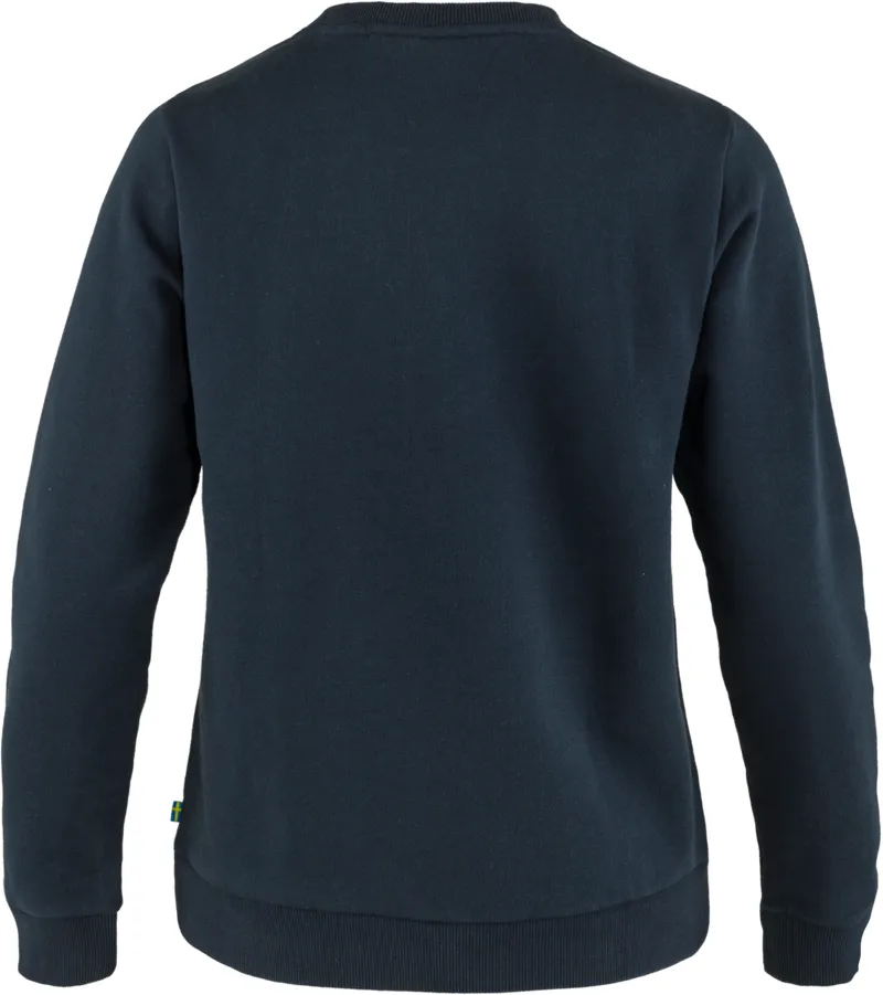 Fjallraven Womens Fjallraven Logo Sweater Dark Navy-2