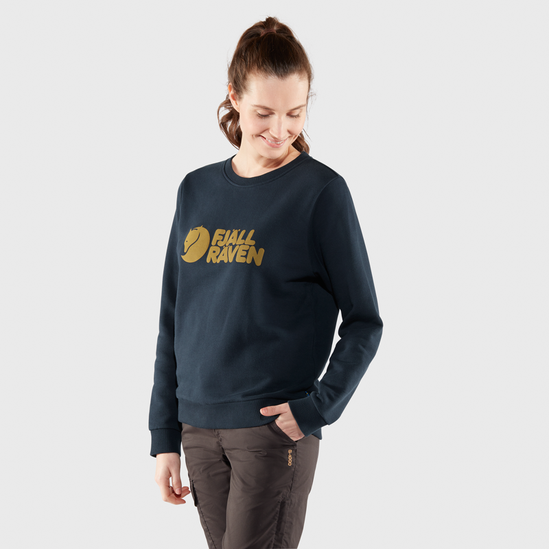 Fjallraven Women's Logo Sweater Deep Patina/Misty Green-6