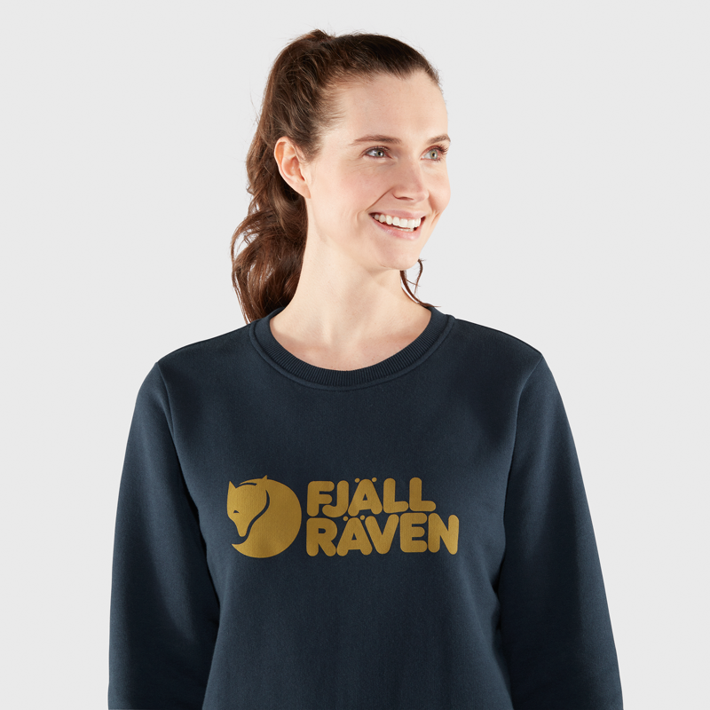 Fjallraven Women's Logo Sweater Deep Patina/Misty Green-7