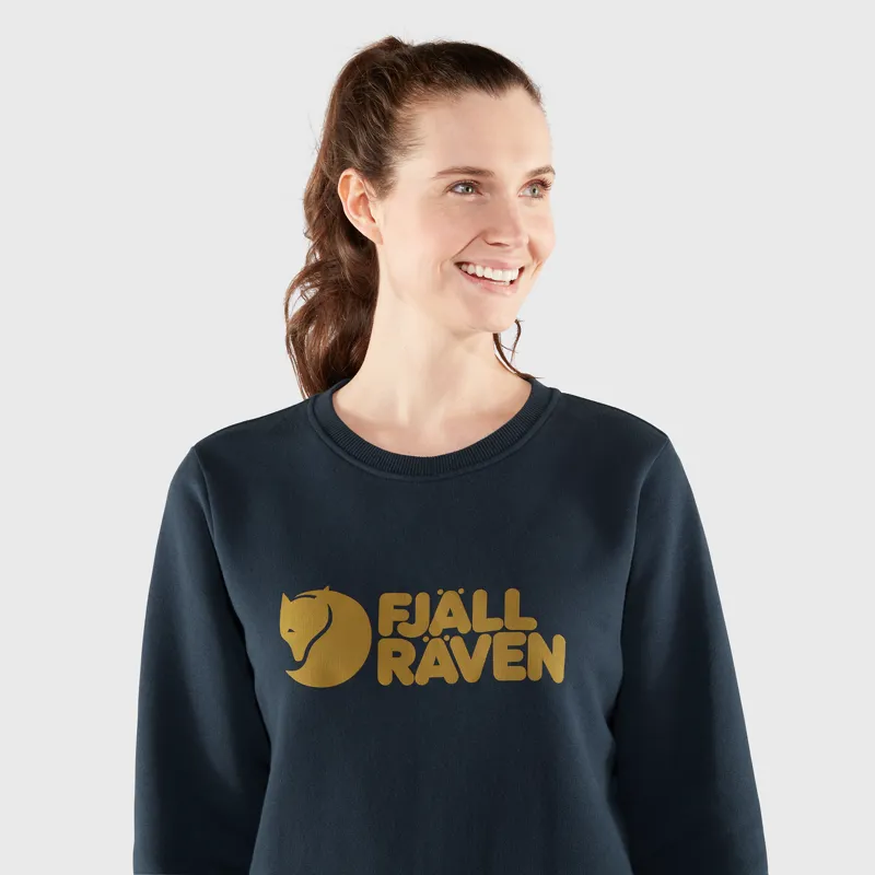 Fjallraven Womens Fjallraven Logo Sweater Dark Navy-6