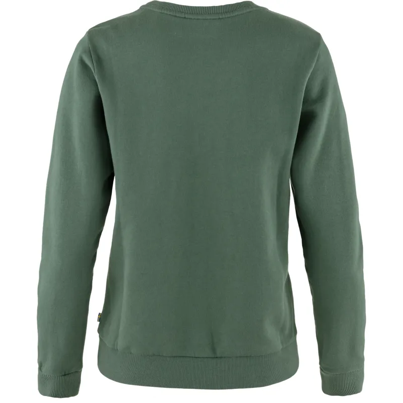 Fjallraven Women's Logo Sweater Deep Patina/Misty Green-1