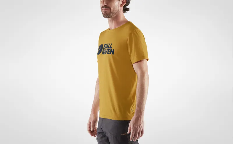 Fjallraven Mens Logo T-Shirt Chalk White-4