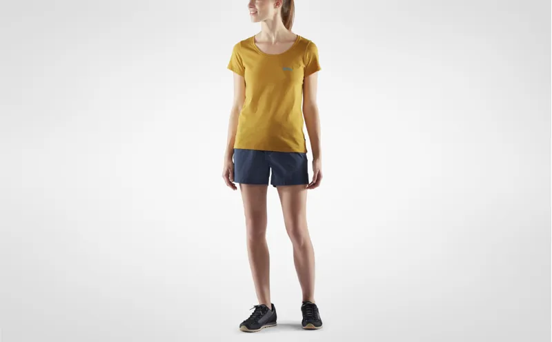 Fjallraven Womens Logo T-Shirt Navy-2