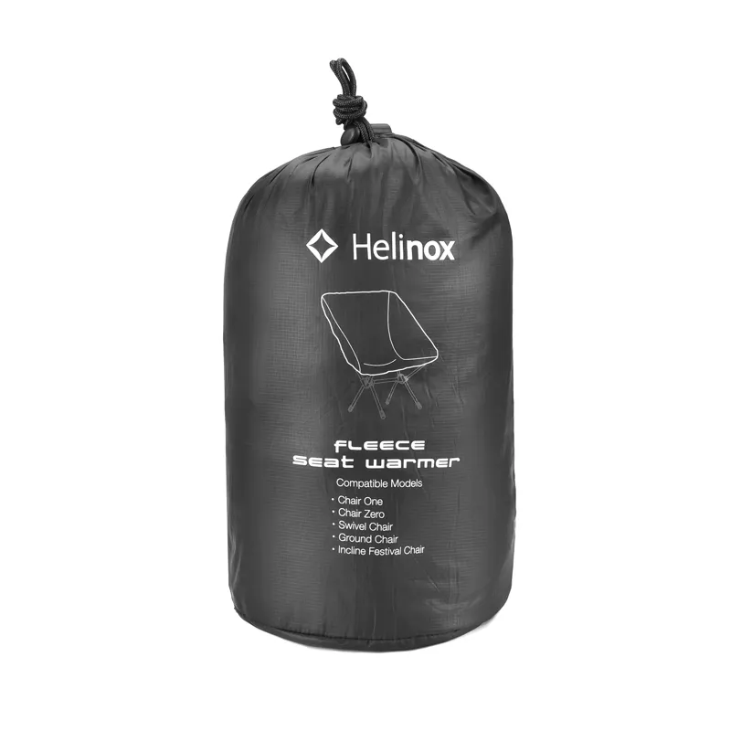 Helinox Chair One/Zero/Swivel Seat Cover Reversible Black Fleece-4