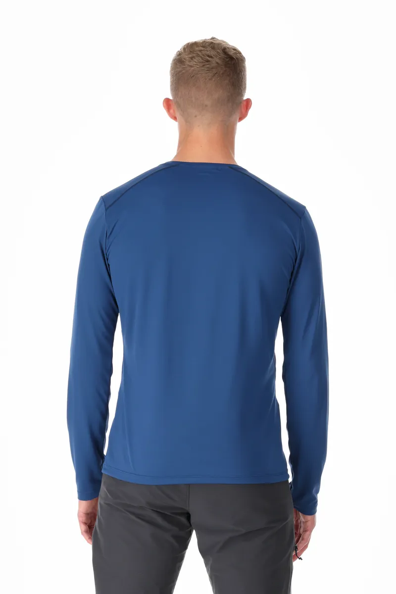 Rab Force Long Sleeve Tee Mens Nightfall Blue-2