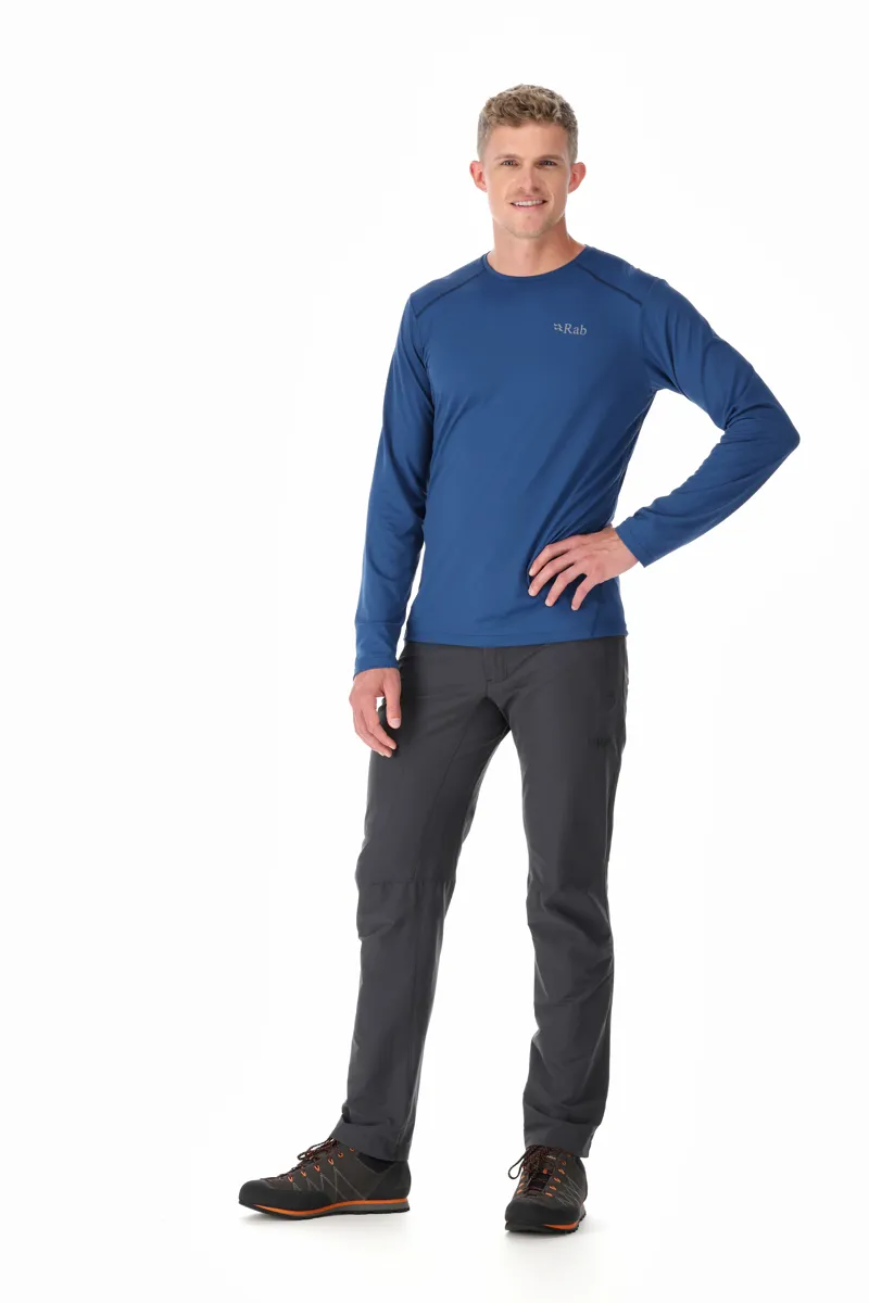 Rab Force Long Sleeve Tee Mens Nightfall Blue-3