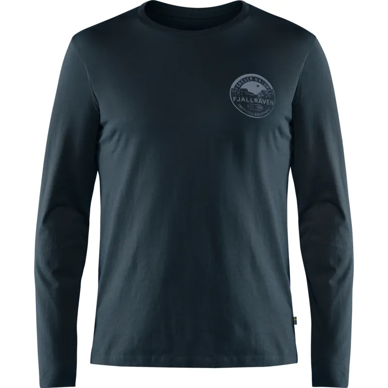 Fjallraven Mens Forever Nature Long Sleeve T-Shirt Dark Navy