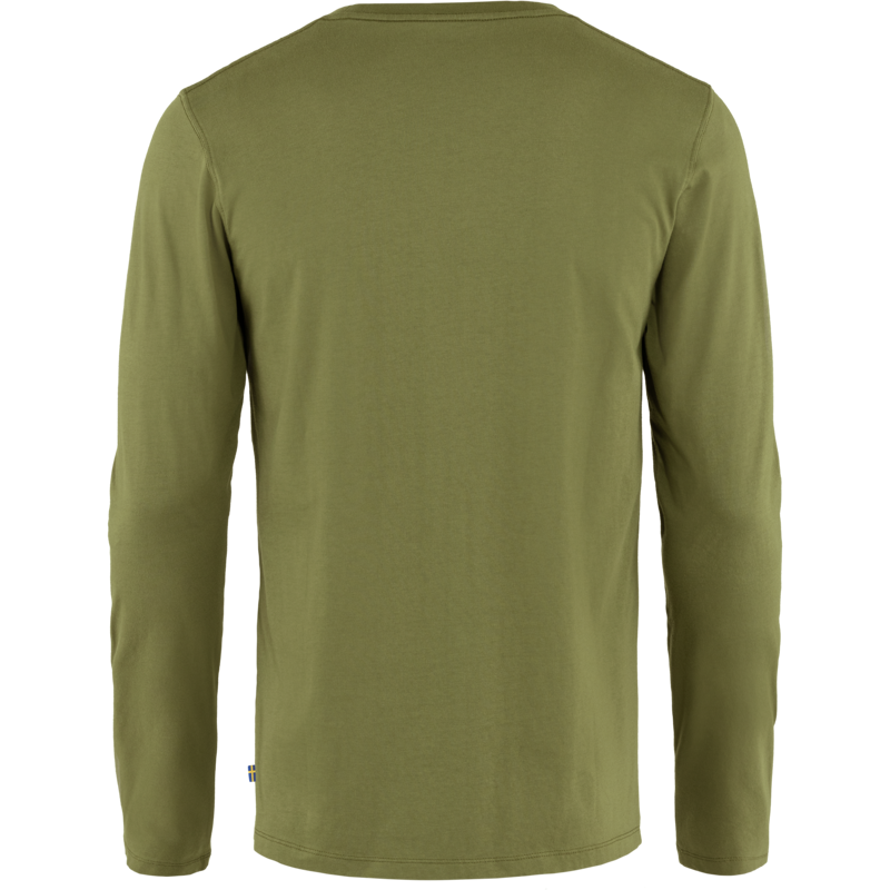 Fjallraven Mens Forever Nature Long Sleeve T-Shirt Caper Green-1