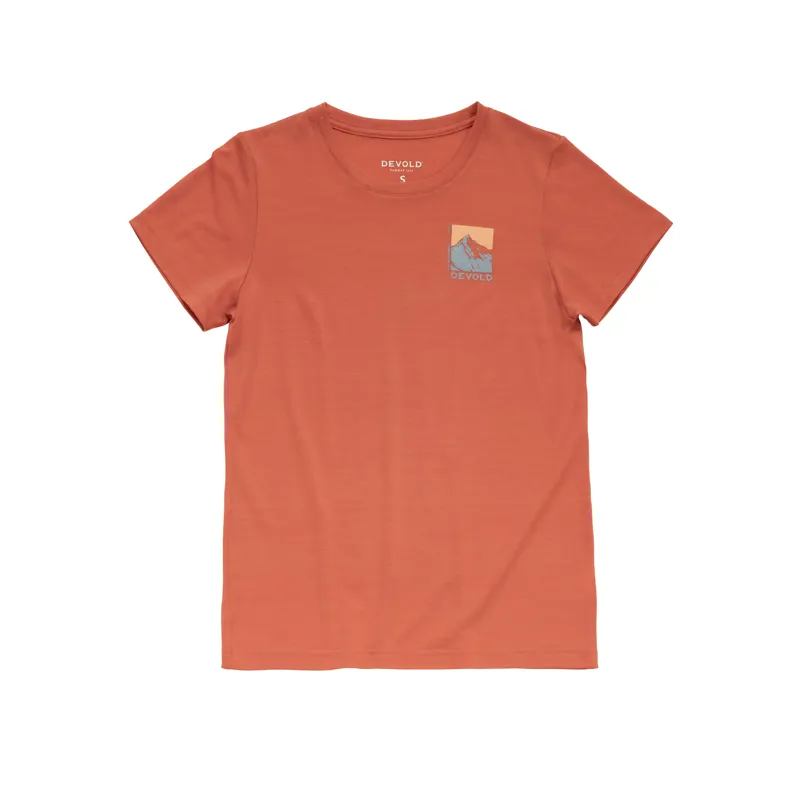 Devold Women's Classic Summit T-shirt Coral