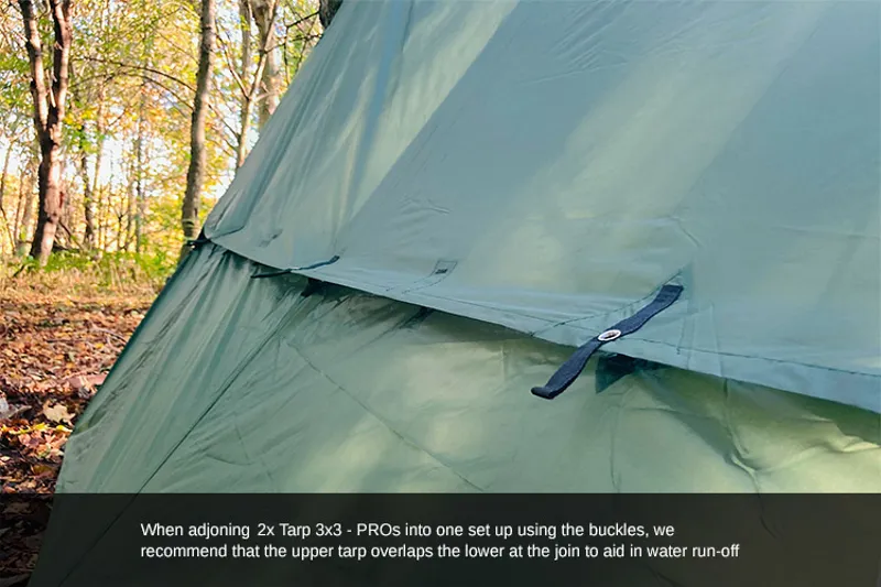 DD Hammocks Tarp 3x3 Pro Olive Green-3