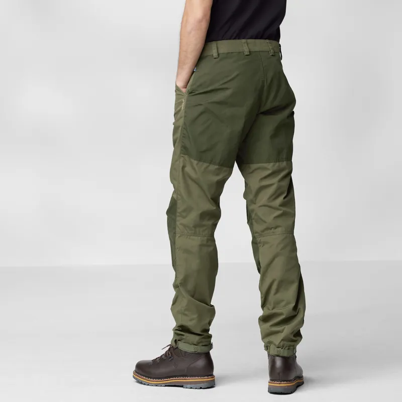 Fjallraven Mens Greenland Trail Trousers Laurel Green/Deep Forest-3