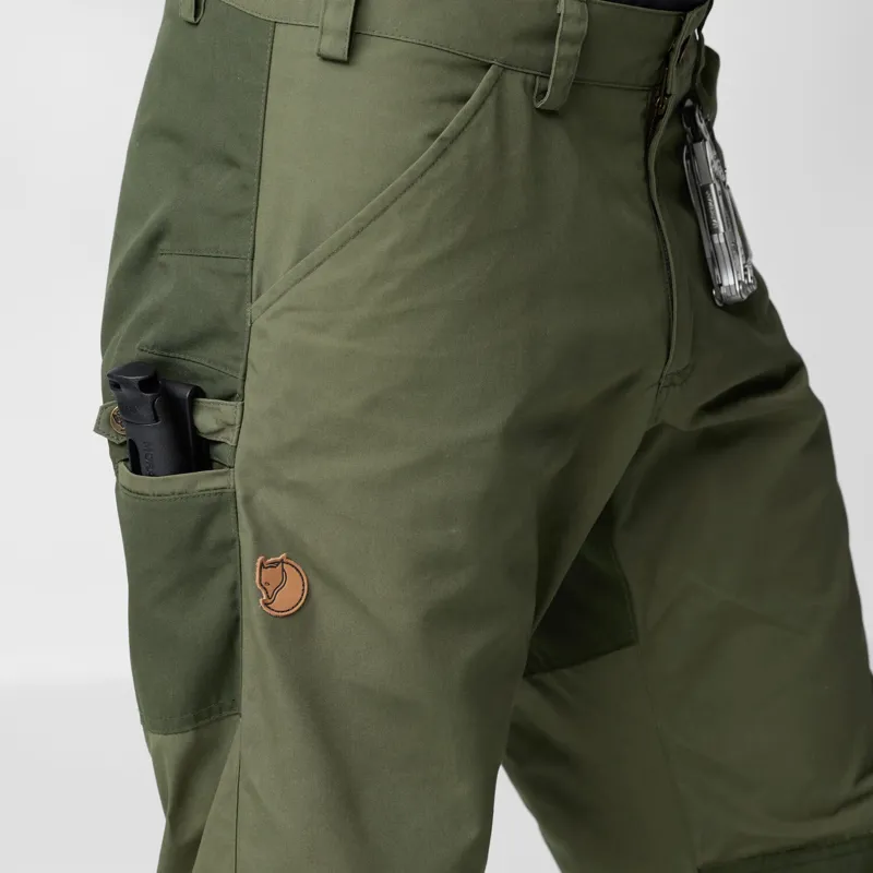 Fjallraven Mens Greenland Trail Trousers Laurel Green/Deep Forest-6