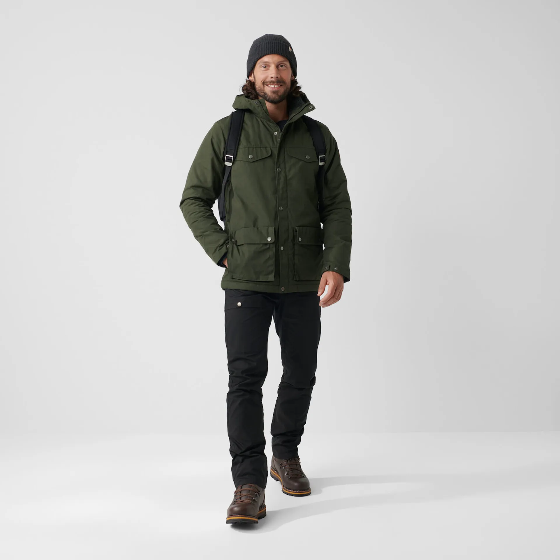 Fjallraven Mens Greenland Winter Jacket Black