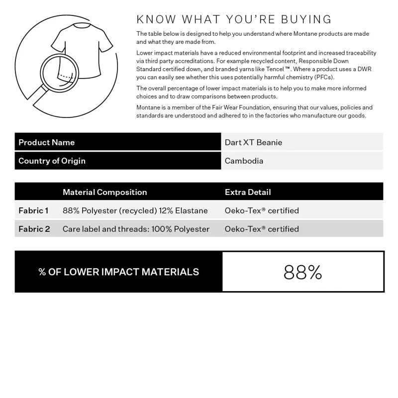 Montane Dart XT Beanie Black-3