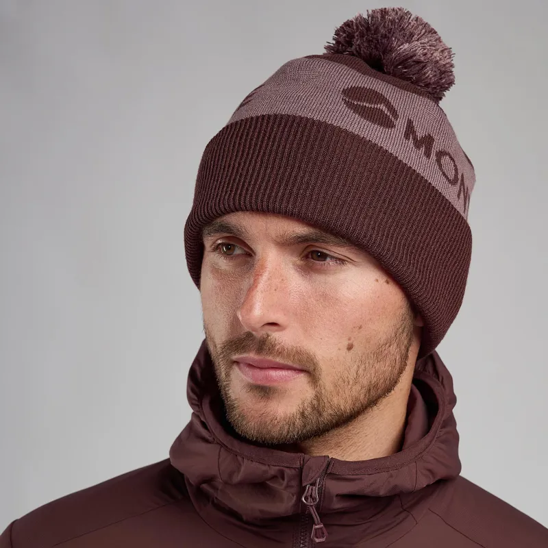 Montane Logo Cuffed Beanie Dark Garnet-1
