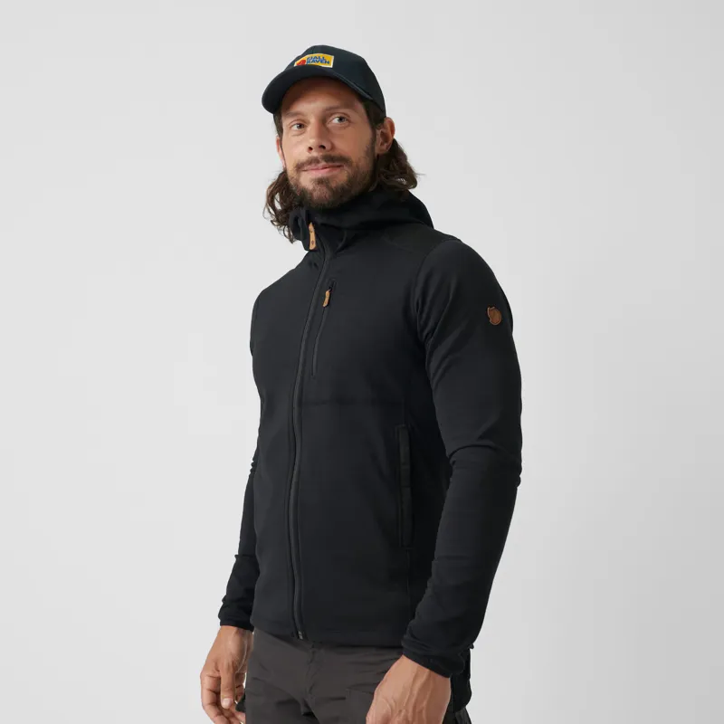 Fjallraven Mens Keb Fleece Hoodie Dark Navy-5