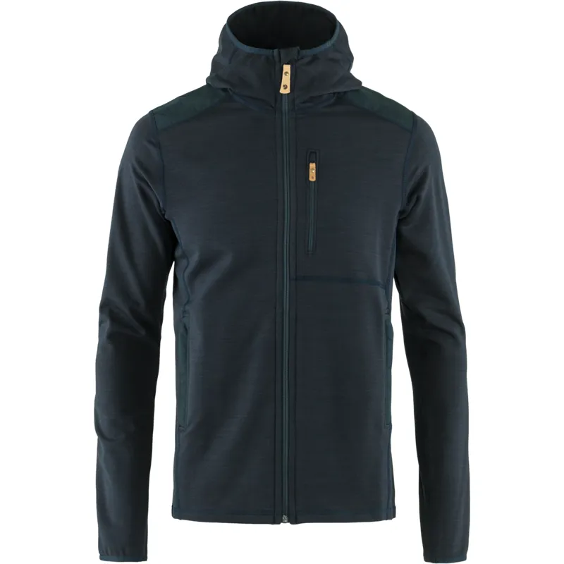 Fjallraven Mens Keb Fleece Hoodie Dark Navy