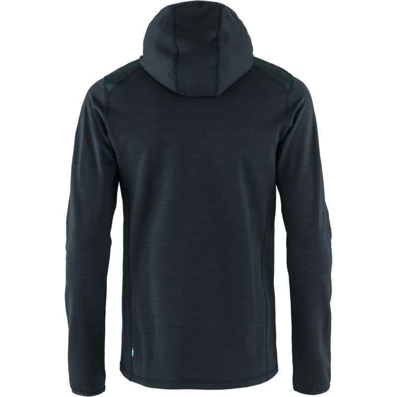 Fjallraven Mens Keb Fleece Hoodie Dark Navy-1