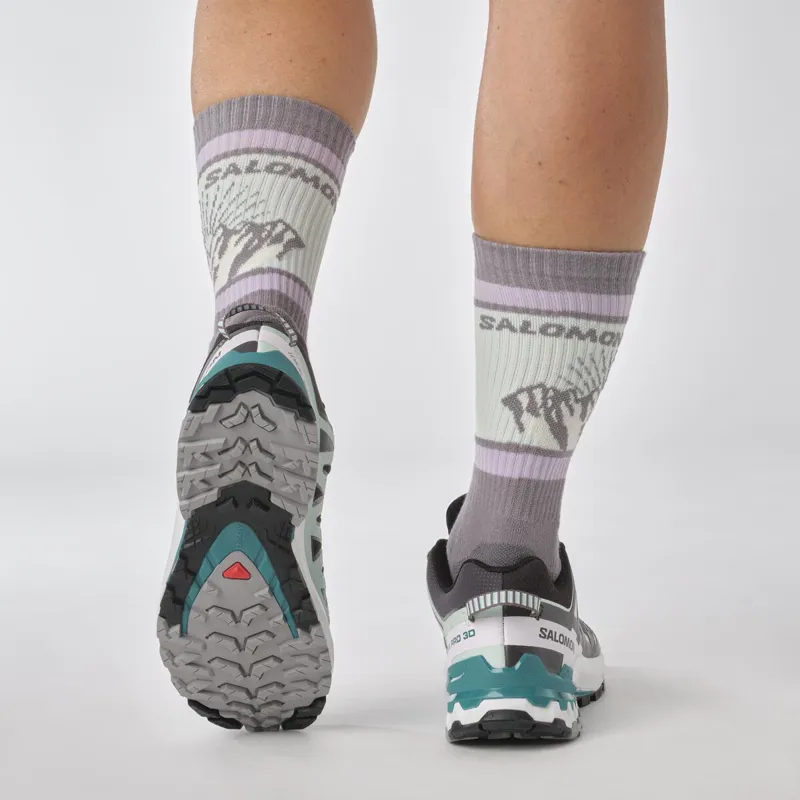 Salomon Women's XA Pro 3D V9 GTX Running Shoes Black/Aqua/Blue-8