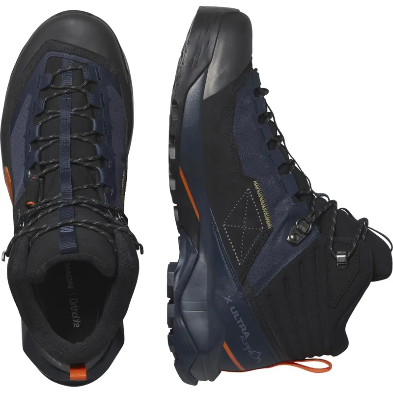 Salomon Men's X Ultra Alpine Mid GTX Blue/Black/Orange-4