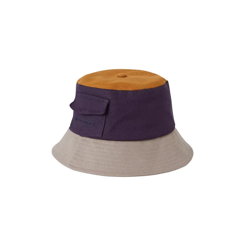 Sealskinz Mens Lynford Waterproof Canvas Bucket Hat Navy/Yellow/Beige-1