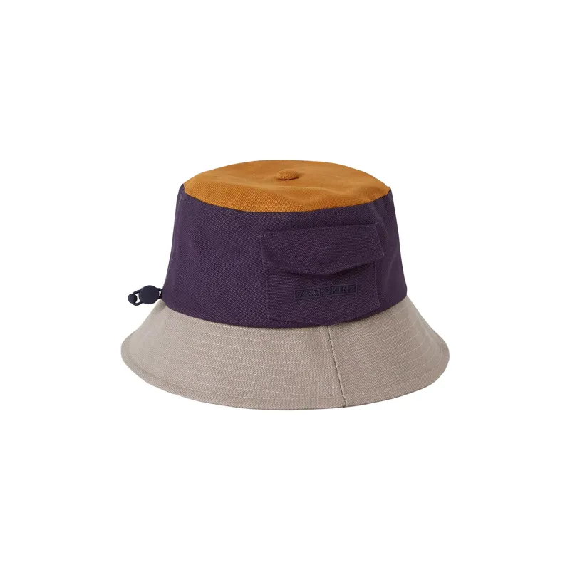 Sealskinz Lynford Waterproof Canvas Bucket Hat Navy/Yellow/Beige