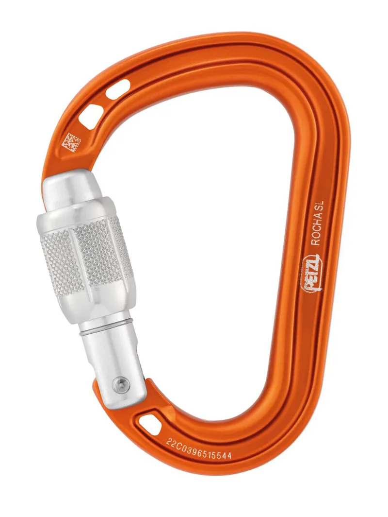 Petzl Rocha Screwgate Carabiner Orange-1