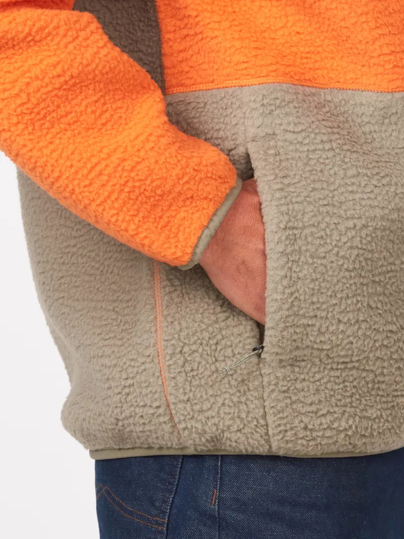 Marmot Mens Aros Fleece Jacket Tangelo/Vetiver-4