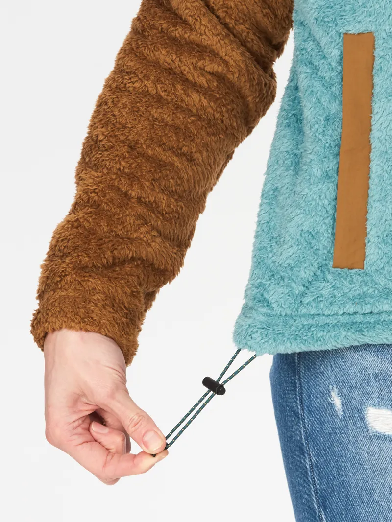 Marmot Womens Homestead Fleece 1/2 Zip Hazel/Blue Agave-3