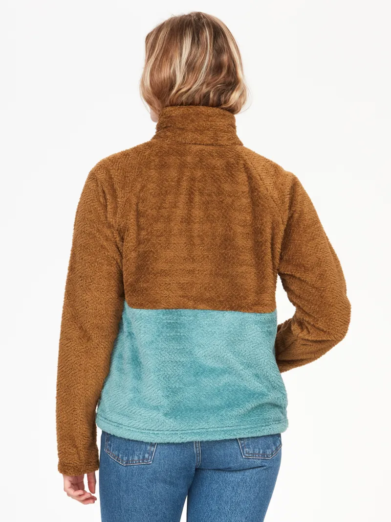 Marmot Womens Homestead Fleece 1/2 Zip Hazel/Blue Agave-1