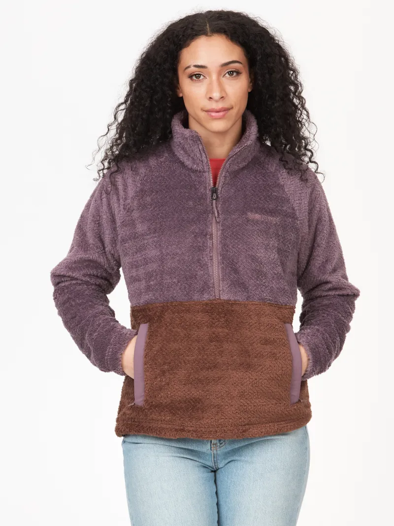 Marmot Womens Homestead Fleece 1/2 Zip Hazy Purple/Pinecone-3