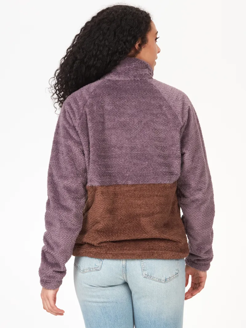 Marmot Womens Homestead Fleece 1/2 Zip Hazy Purple/Pinecone-2