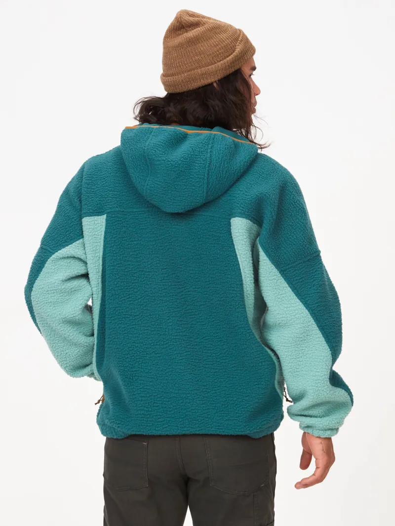 Marmot Mens Super Aros Fleece Hoodie Dark Jungle/Blue Agave-2