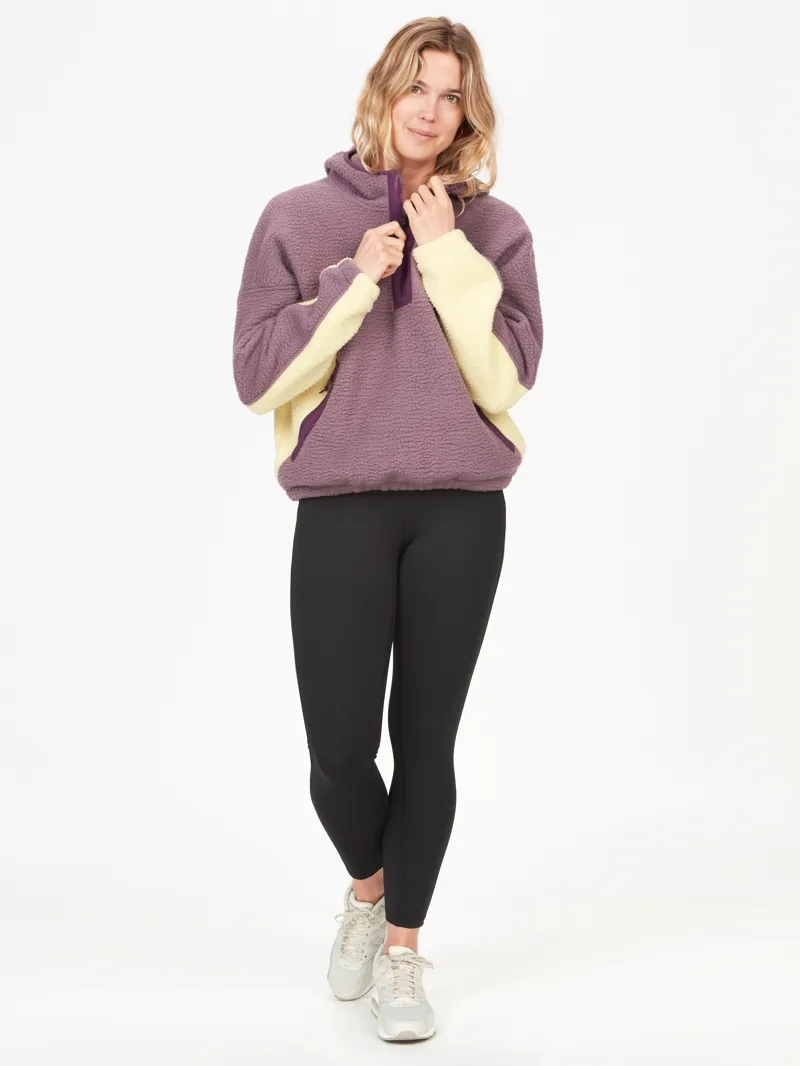 Marmot Womens Super Aros Fleece Hoodie Hazy Purple/Wheat-4