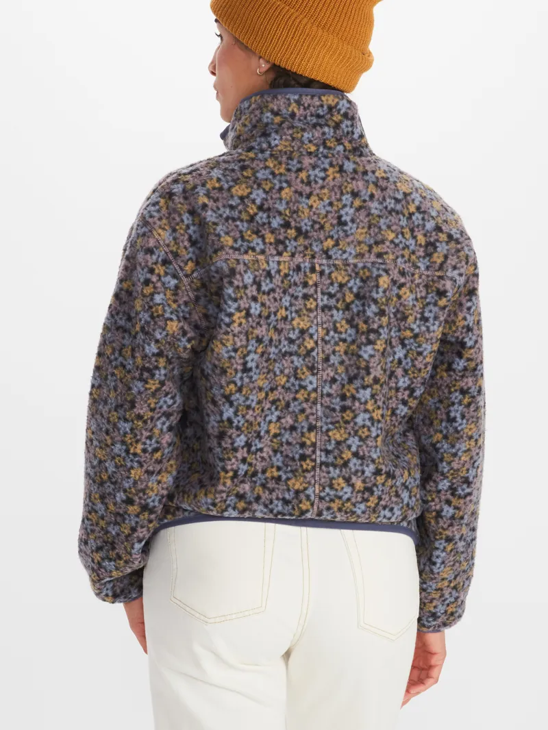 Marmot Womens Aros Printed Fleece Jacket Storm Winter-2