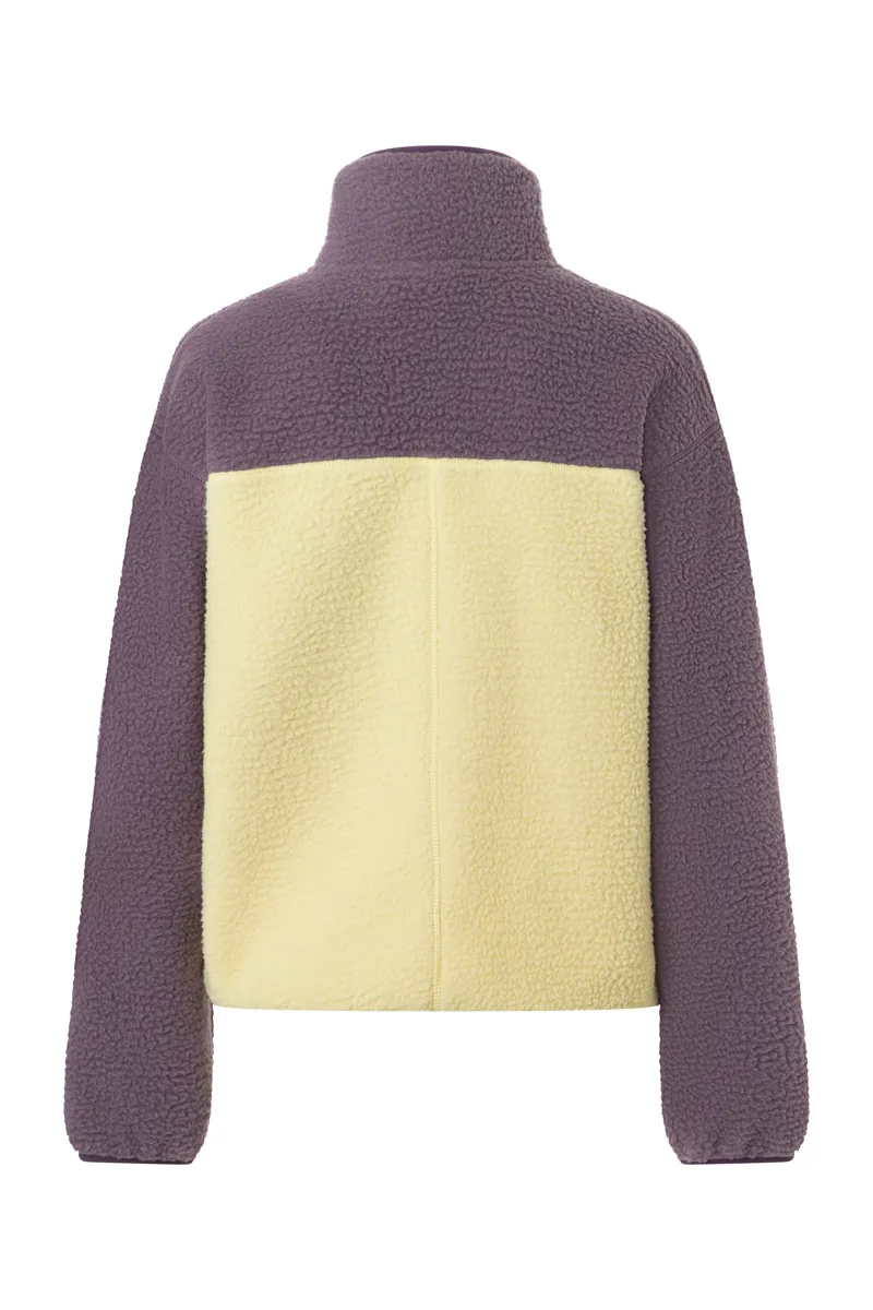 Marmot Womens Aros Fleece 1/2 Zip Hazy Purple/Wheat-1