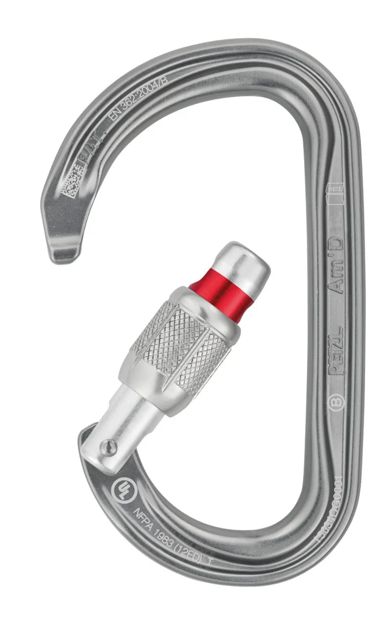 Petzl Am'D Screw Gate Carabiner Grey-2
